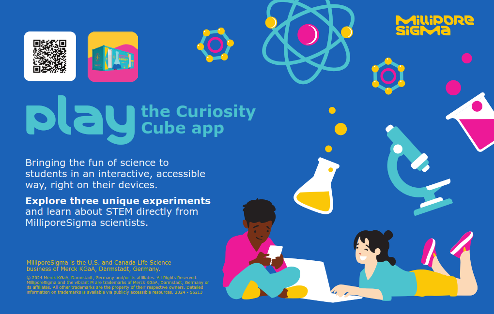 The Curiousity Cube App Flyer